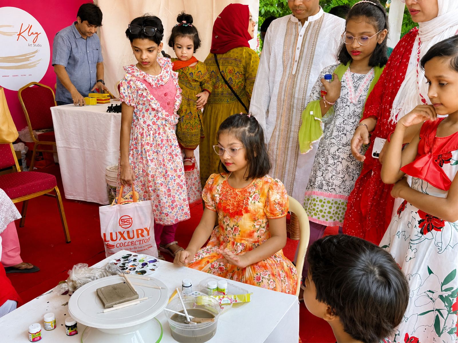 A finished piece from the Boishakh Festival workshop