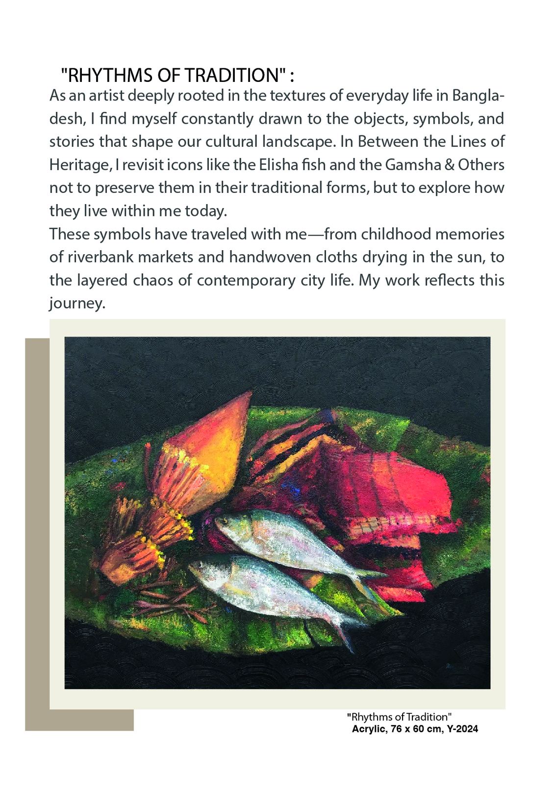 Rhythms of Tradition, plate 01, by Rumana Rahman