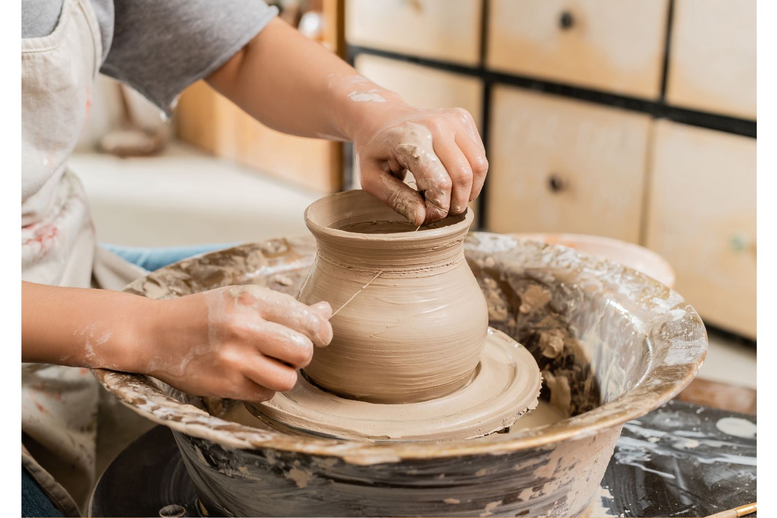 A moment at the pottery wheel